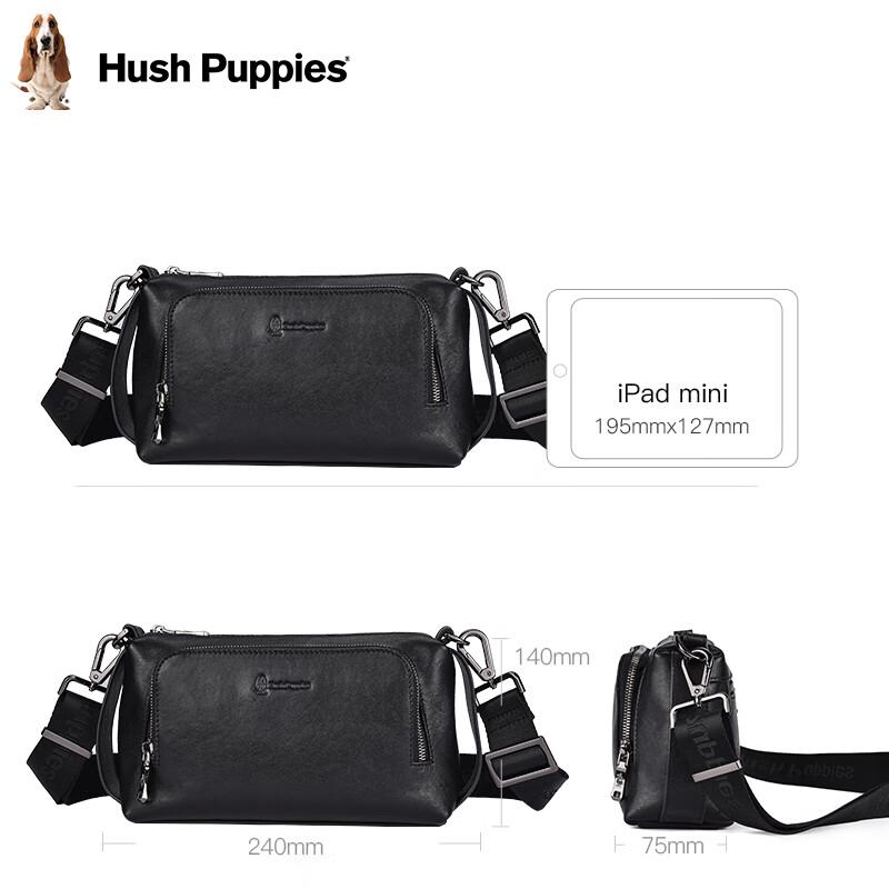 

Мужская сумка через плечо Hush Puppies из натуральной кожи верхнего слоя