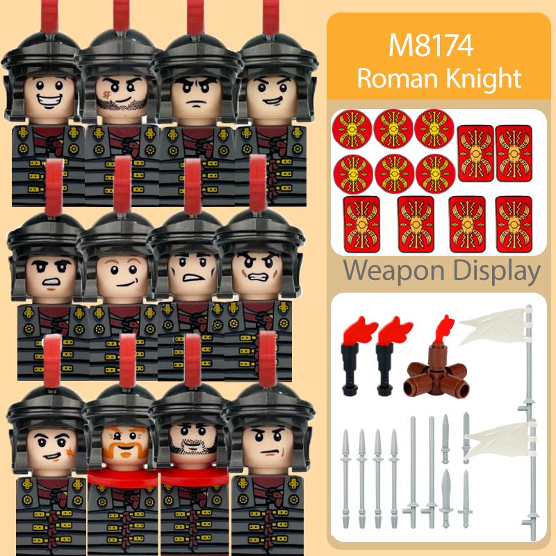 MOC Medieval Military Soldier Figures Buiding Blocks Castle King Red Dragon Scorpion Knights Warrior Accessories Bricks Toy Gift