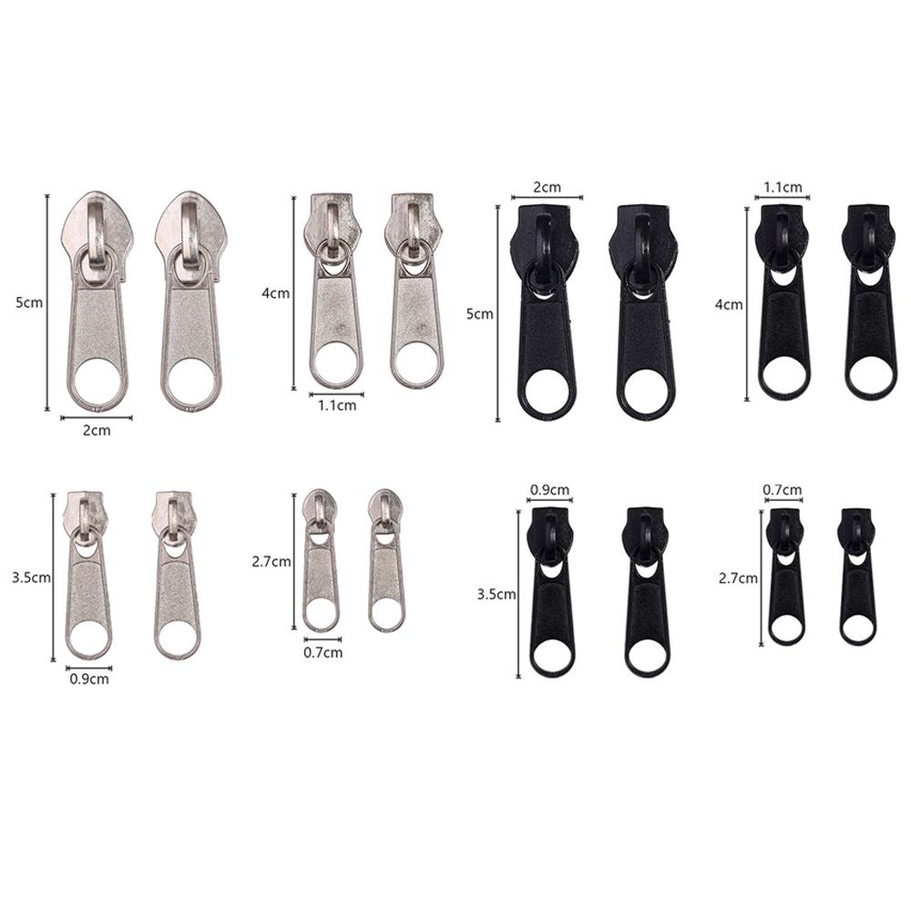3# 5# 8# 10# Zipper Head Zipper Repair Kit Easy Fix Zipper Slider Head Puller Closure Universal Replacement Broken Wearable