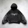 Felpa Streetwear 2026 per Adolescenti Casual Punk Harajuku Hip Hop Gotica con Stampa