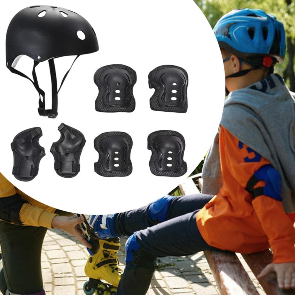 Kids Bike Helmet Set Ventilation for Skateboarding Outdoor Sports Boys Girls