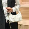 Luxury-luxurious, Niche-sized Handbag - Ruffled Cloud-shaped Bag, Single-shoulder Crossbody Bag with Chain Strap