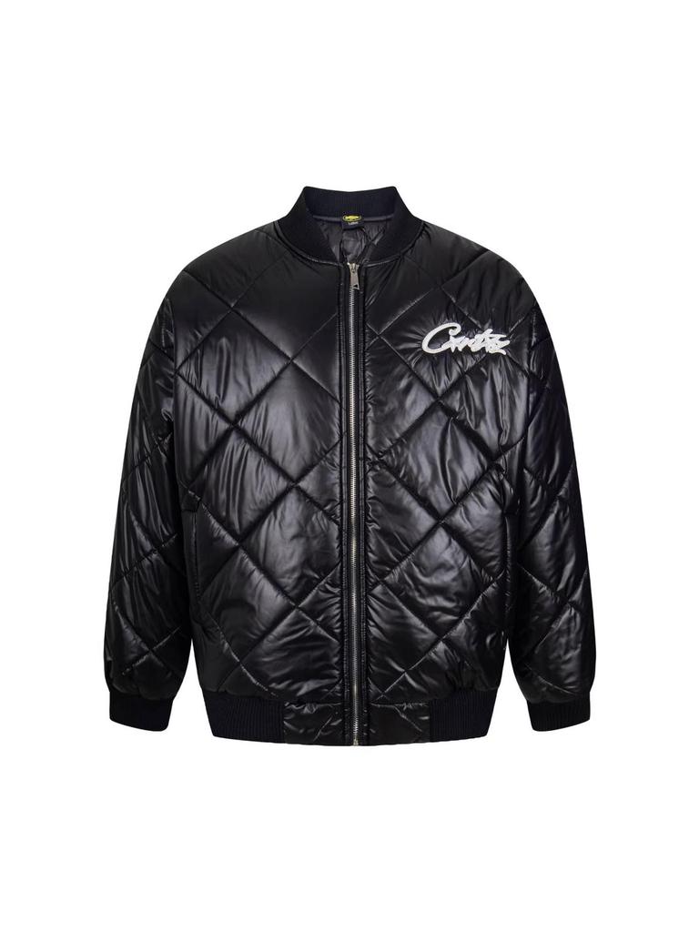 Chaqueta de Invierno Acolchada de Plumas Corteiz Alcatraz con LOGOTIPO Bordado