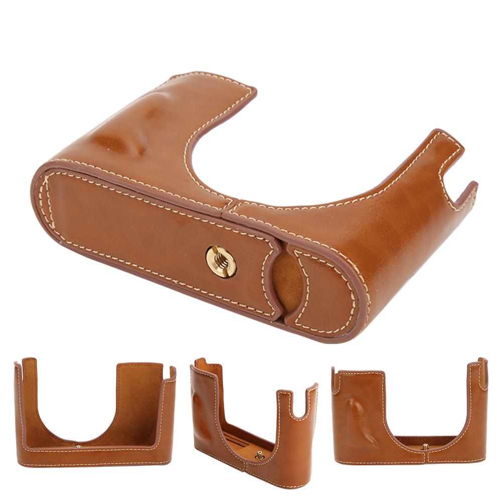 PU Leather Case ive Half Body Cover for Q Camera