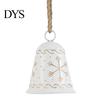 Christmas Garland Accessories Large Bell with Snowflake Design, Metal Hanging Ornament Heavy Duty Bells Jute Rope for Home, Garden, Holiday