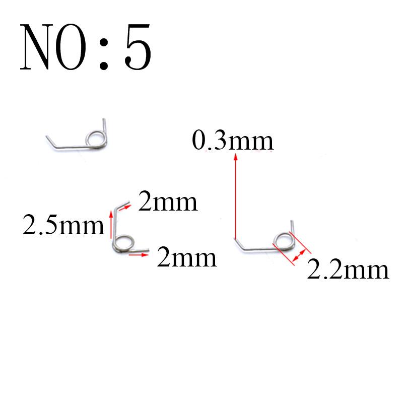 20 Stück Drahtdurchmesser 0,3 mm Mikro Mini 304 Edelstahl Torsionsfeder Für Schmuck