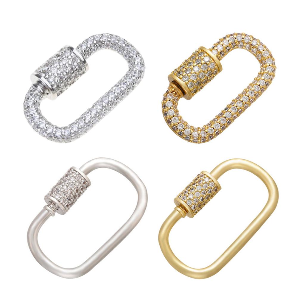 Krychlové zirkonie Karabina Přívěsek Univerzální kamínky Brož Pin Přívěsek Náhrdelník Spojka Šperky Příslušenství