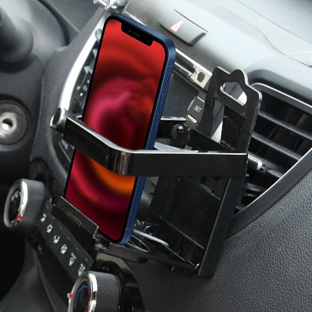 Cup Holders For Car Seat Back Foldable Organizer Auto Vent Cup Holder Phone Mount For Drinks Coffee Juice Commuting Travel Road