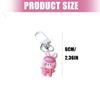 Cute Cartoon An imal Keychain Resin Charm Creative Friendship Keyring Perfect Gift For Friend And Couples