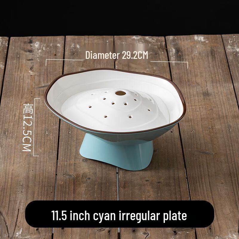 Melamine Irregular Dry Ice Hot Pot Serving Plate
