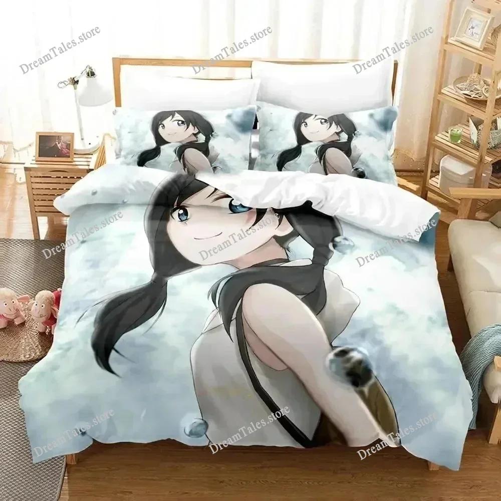 Anime Weathering with You Bedding Set Duvet Cover Bed Set Quilt Cover Pillowcase Comforter king Queen Size Boys Adult Bedding741
