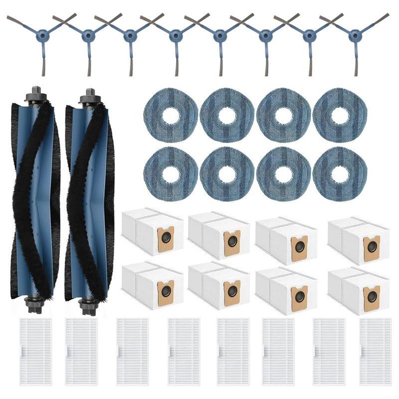 

Retail Accessory Replacement Parts Kit For Eufy Omni C20- Main Side Brush, HEPA Filter, Mop Cloth& Dust Bag