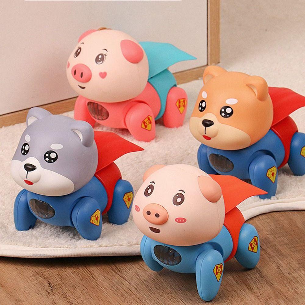 Puzzle Toy Electric Crawling Dog Plastic Children's Electric Pig  Early Development