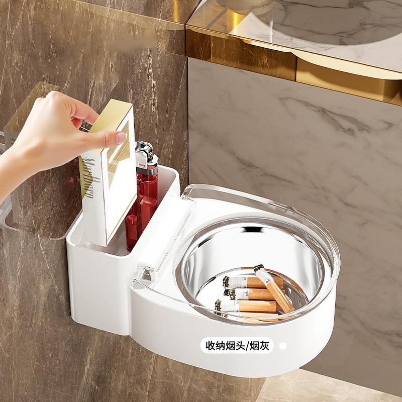 1Pc Fun Quirky Ashtray | Wall-Mounted/Free-Standing Design | Ideal for Toilet & Bathroom (Home Storage Accessory)
