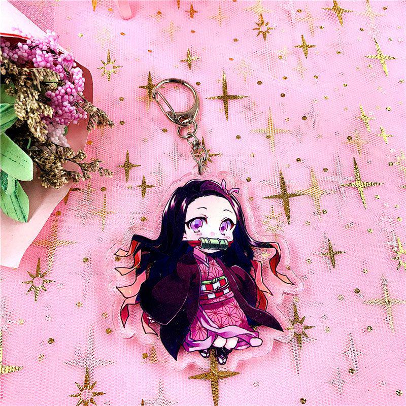 Breloc Demon Slayer Acrilic Robust și Clar Pentru Fanii Kimetsu No Yaiba