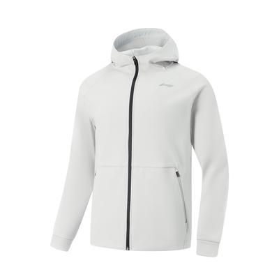 Li Ning Comfortable Simple Solid Color Fleece Lined Warm Jacket Men Jackets AFDVB27-3
