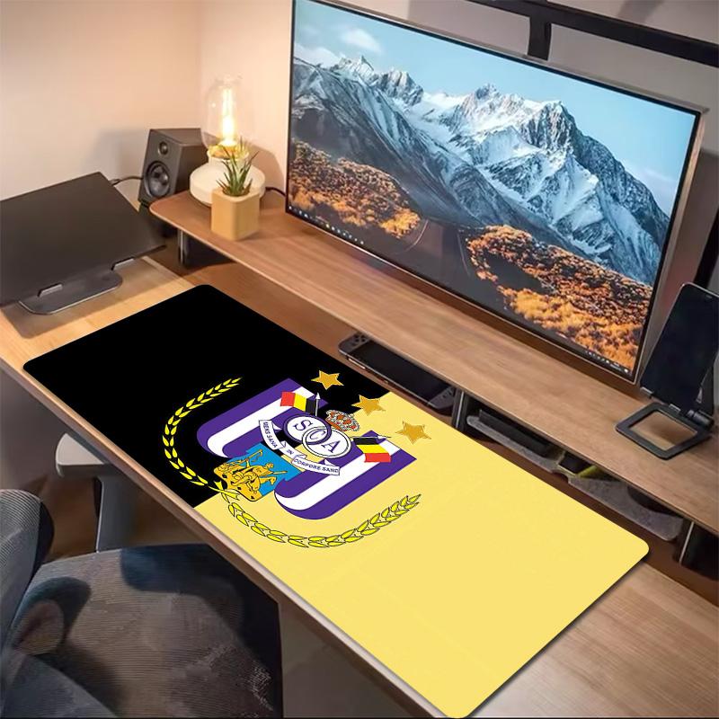 RSC Anderlecht Print Cushion Non-slip Laptop Tablet Big Mousepad XXL Mat Mini PC Playmat With Lock edge