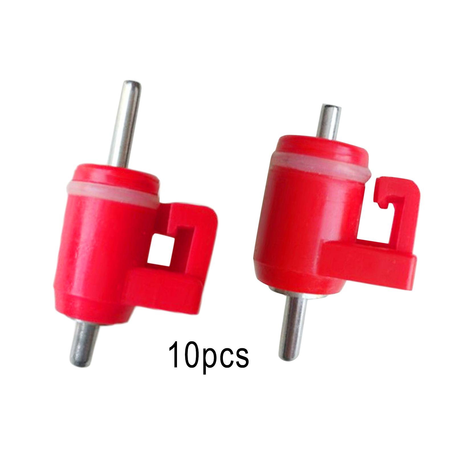 

10 Pcs Red Spring Type Chicken With Nipple Drinking Water Drinking Fountain Mouth Water Poultry Farming Equipment 3.4x0.3CM