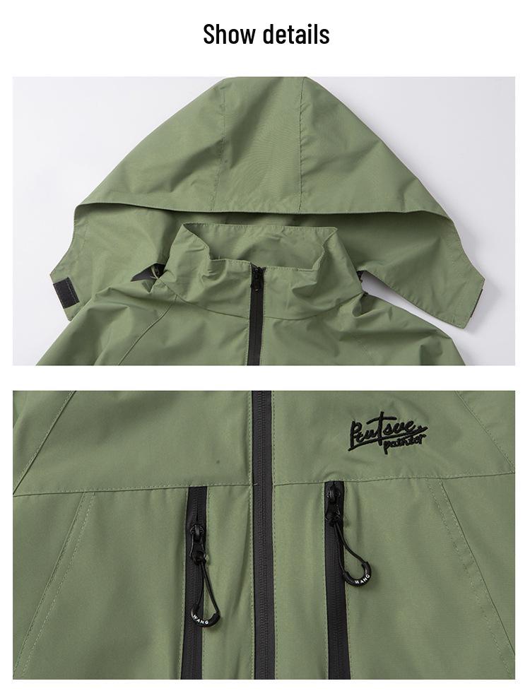 Boys' 3-in-1 Windbreaker Jacket - Fleece-Lined, Detachable for Spring, Autumn, Winter