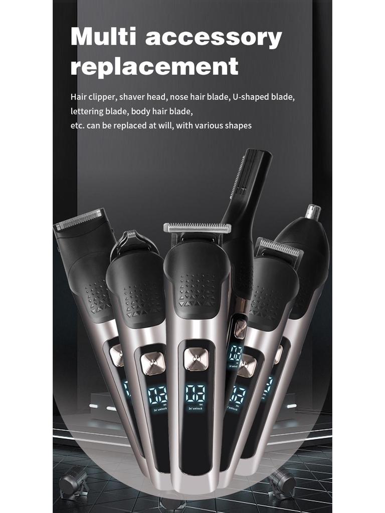 Universal LCD Electric Hair Clipper Set: Hot-Selling for Carving & Styling