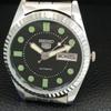 REFURBISHED VINTAGE SEIKO 5 AUTOMATIC JAPAN MENS BLACK DIAL WATCH A444254-1