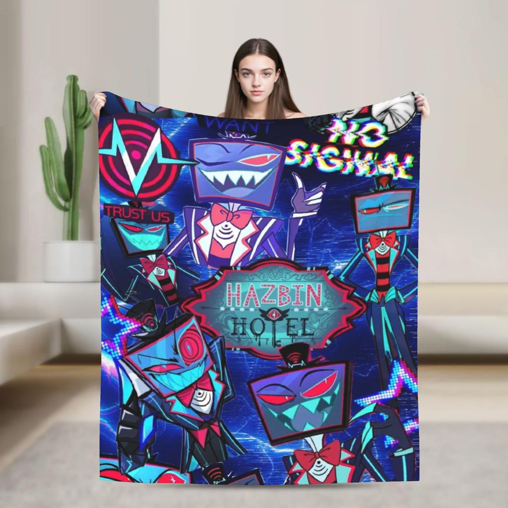 H-Hazbins H-Hotels vox 2 Gift Blanket For Men Women Cozy Soft Throw Blankets for Living Room 50x60 Inches Multi-size
