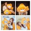 Cute Cartoon Fish Pillow Blanket For Girls Soft And Elastic Plush Material, Three-in-one Design For Sleeping, Napping, And Warmth, With Downy