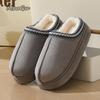 Autumn Winter 2025 Warm Fluffy Woman Slippers Soft Bottom Thick Plush Women Casual Platform House Indoor Cotton Shoes Slides