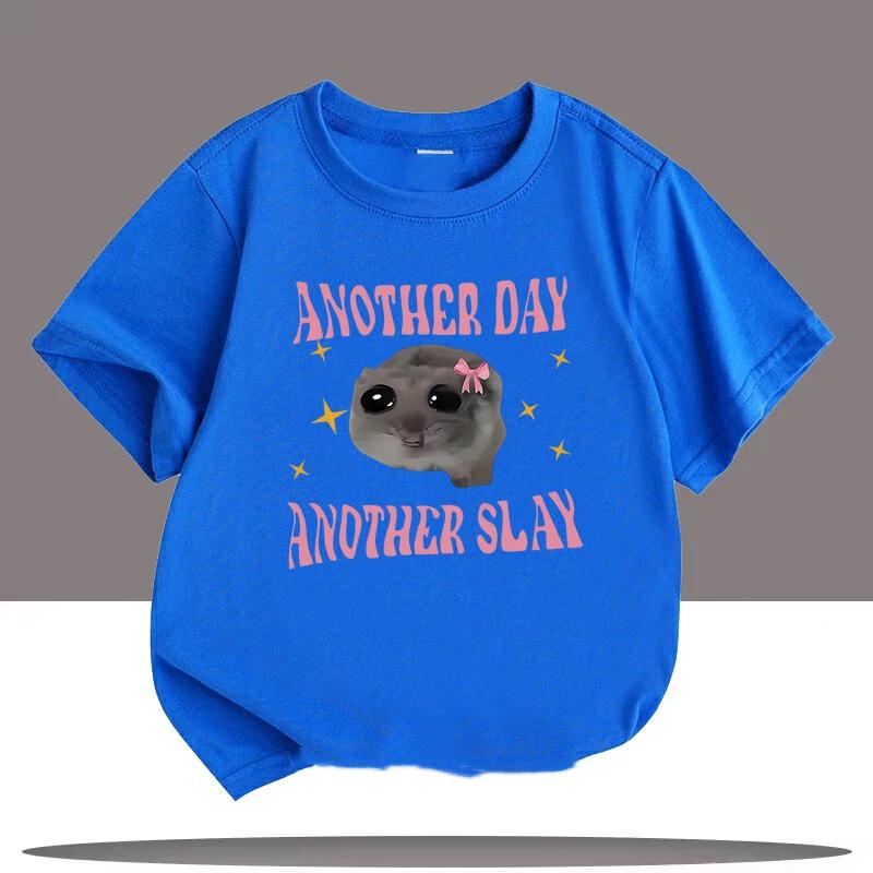 

Children s Cartoon Print T-Shirt, Summer Casual Fashionable Cute Colorful Short-Sleeve Top, Children s T-Shirt 160