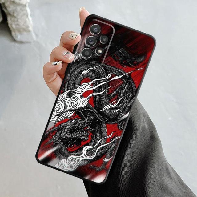 

Самурай Дракон Вовк Маска Чохол для Samsung Galaxy A14 A73 A53 A71 A51 A31 A33 A22 A12 A21s A13 A32 A52s A72 A52 A23 Чохол Samsung A12