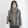 New Imitation Mink Velvet Fur Coat Women's Short Coat Fashion Temperament Stand-up Collar Autumn and Winter Mother