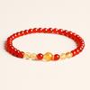 Natural agate optimized citrine beaded bracelet light luxury niche design bracelet high-end fashion jewelry women
