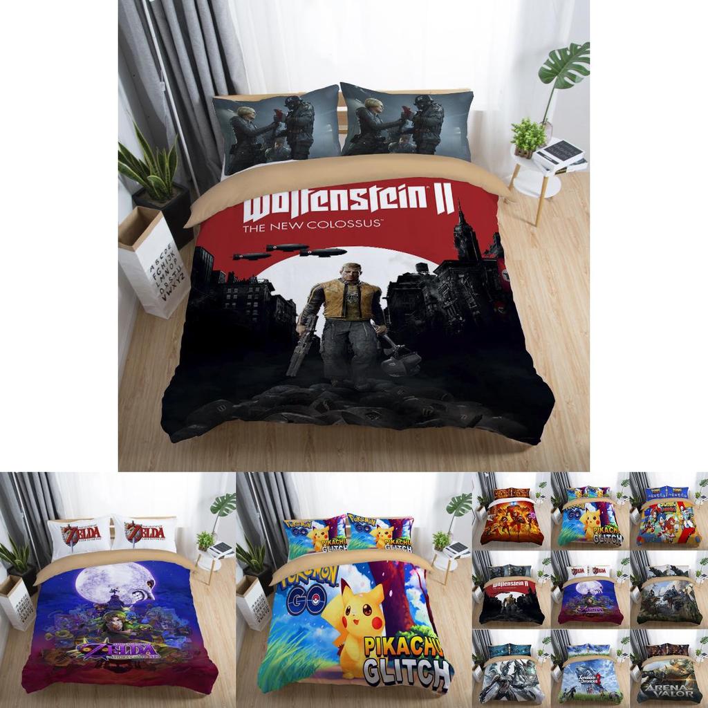 Premium 3d The Legend Of Zelda Duvet Cover Comforter Set For Kids Featuring Classic Design