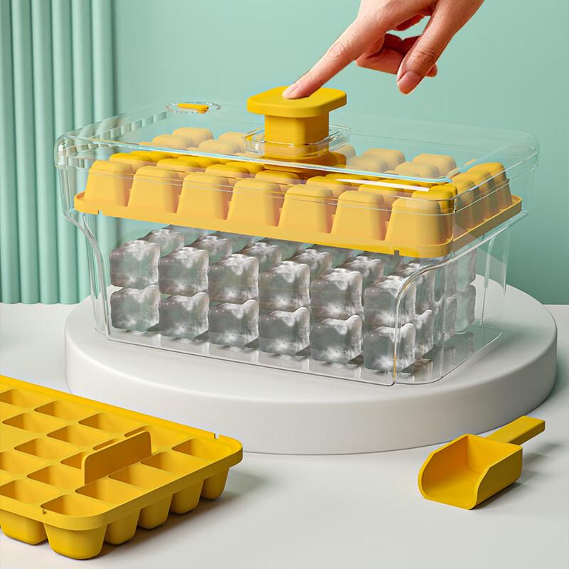 Press-Type Ice Cube Tray Set