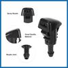 Front Windshield Wiper Nozzles Kit for Chrysler Town Country with Gaskets 3 Meter Fluid Hose - Pack of 6 Black Item Replacement