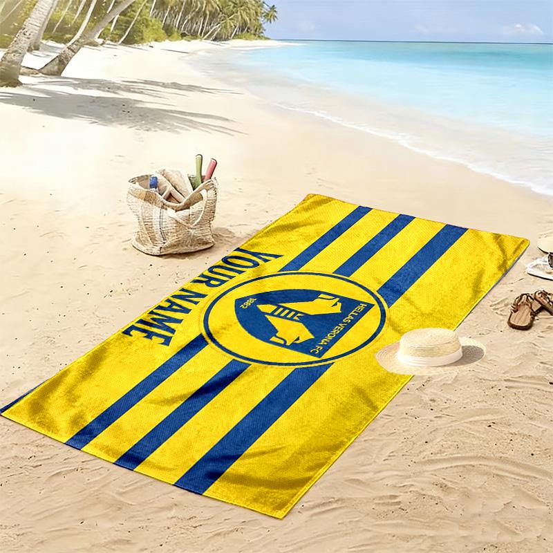 Hellas Verona F.C Print Beach Towel, Large Soft Quick Dry Towel for Beach Camping Swimming