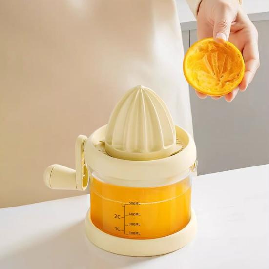 Lemon Squeezer Manual Orange Press Squeezer with Built-in Measuring Cup Multifunctional Citrus Fruit Hand Juicer for Lemons Limes
