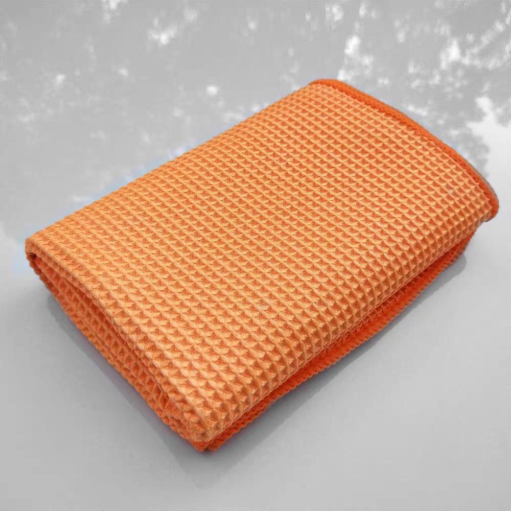 Microfiber Car Cleaning Cloth Water Absorbent Wax Polishing Glass Wash Towel Drying Detailing Waffle Weave