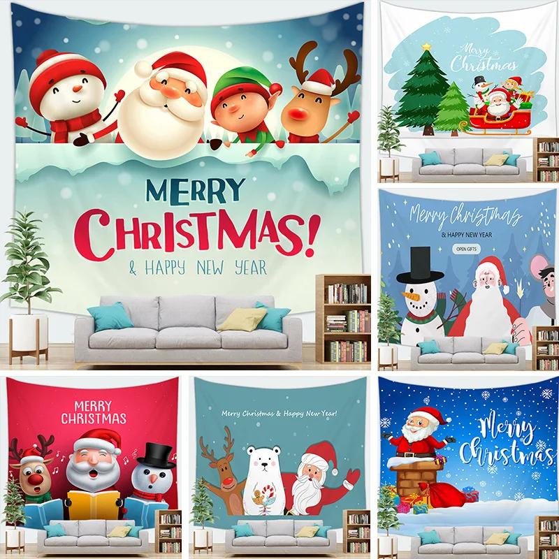 Christmas letter decorations digitalprinted polyester tapestries living rooms bedrooms macrame wall hanging room decor