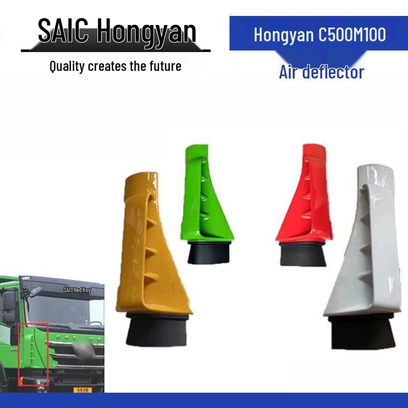 

SAIC Hongyan Jieshi Corner Protector: New King Kong Front Side Air Deflector M100C500 Vehicle Accessory. Black (Paint Finish)