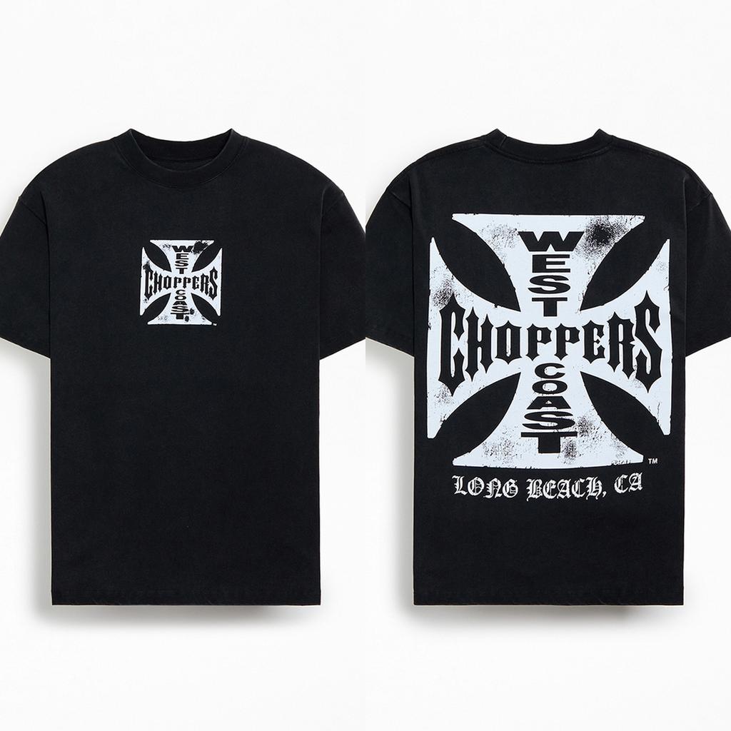 West Coast Choppers Core Logo T-Shirt Men Women Oversized Streetwear Y2k Retro Hip Hop Harajuku Short Sleeve Casual Loose Female Male Clothing