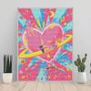 DIY Diamond Art Painting Kit Psychedelic Heart Saturn Space Planet 5D Rhinestone Canvas Wall Decor Gift for Craft Lovers Home Wall Art Decor