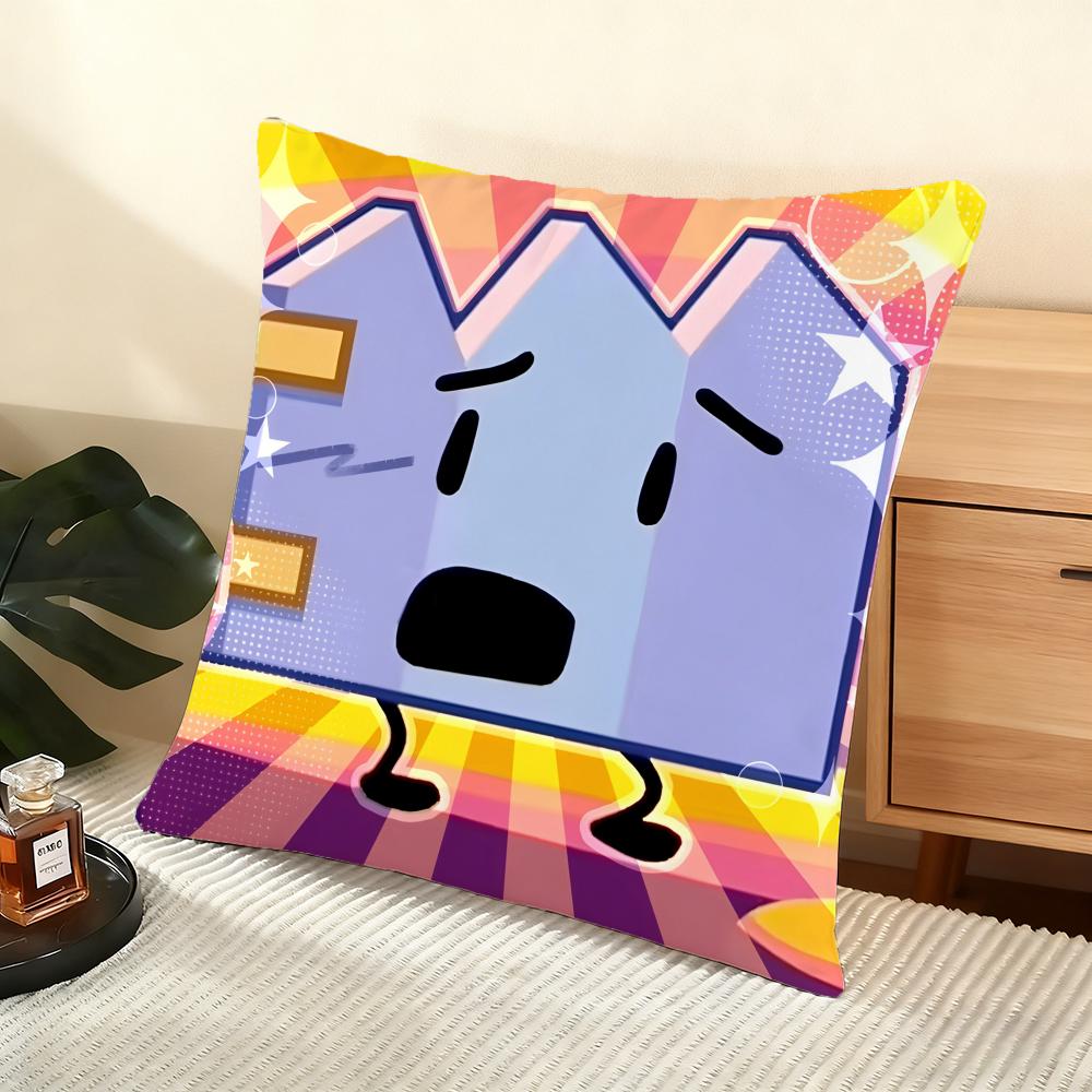 Battle For D-Dream Island Cushion Cover Soft Short Plush Pillow Cover Smooth Cozy Texture Aesthetic Cushion Case Home Decor