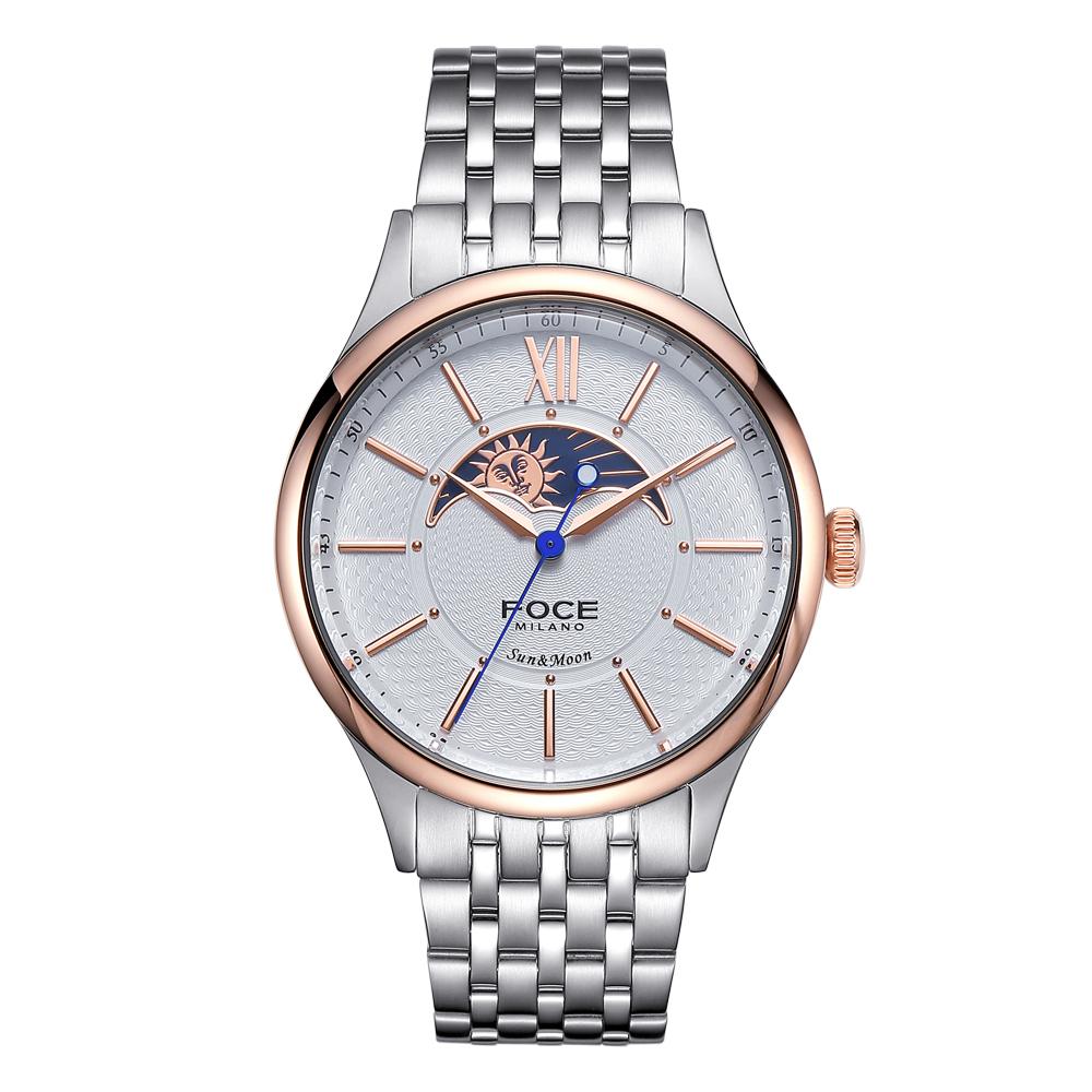 Poche 41Mm Men'S Sun & Moon Metal Watch Fm7602Gm-Wrg