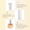 Test Tube Vase Glass Hydroponic Vase with Wooden Stand Desktop Transparent Tube Vase for Plants And Cut Flowers Flower Arrangement
