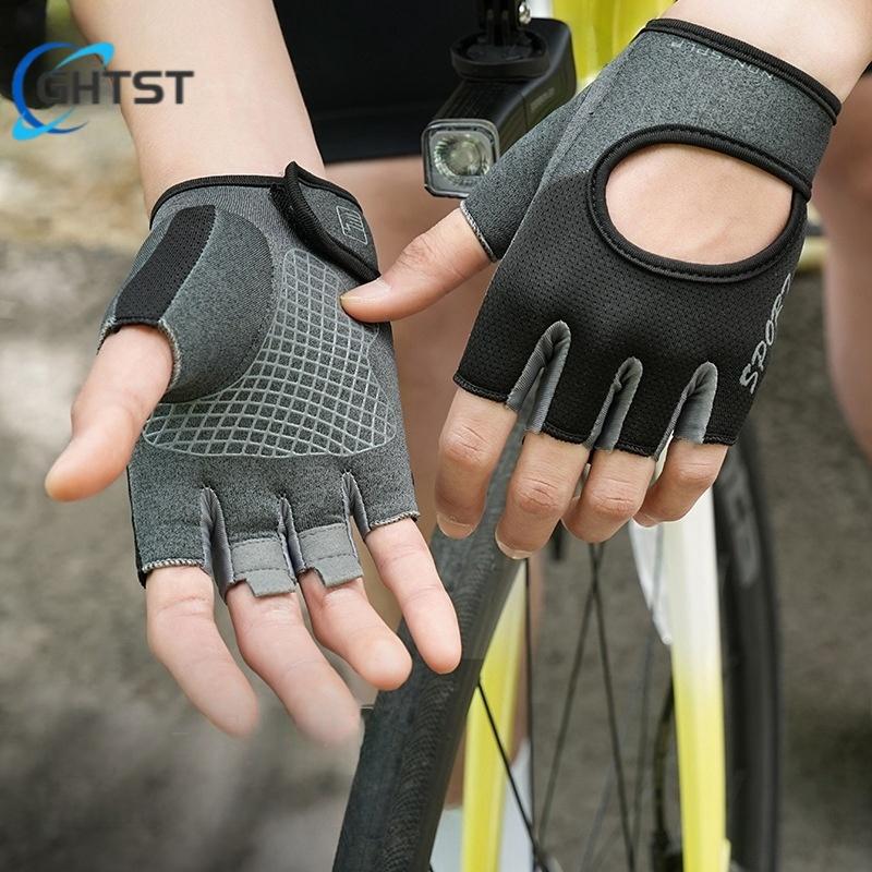 Halbfingerhandschuhe Motorrad Fitness Elektrofahrrad Bodybuilding Atmungsaktiv Rutschfest guantes ciclismo Radhandschuhe Herren Damen
