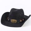 Popular European and American Classic Suede Western Cowboy Hat, Men's and Women's Fashion Big-brimmed Top Hat Shade