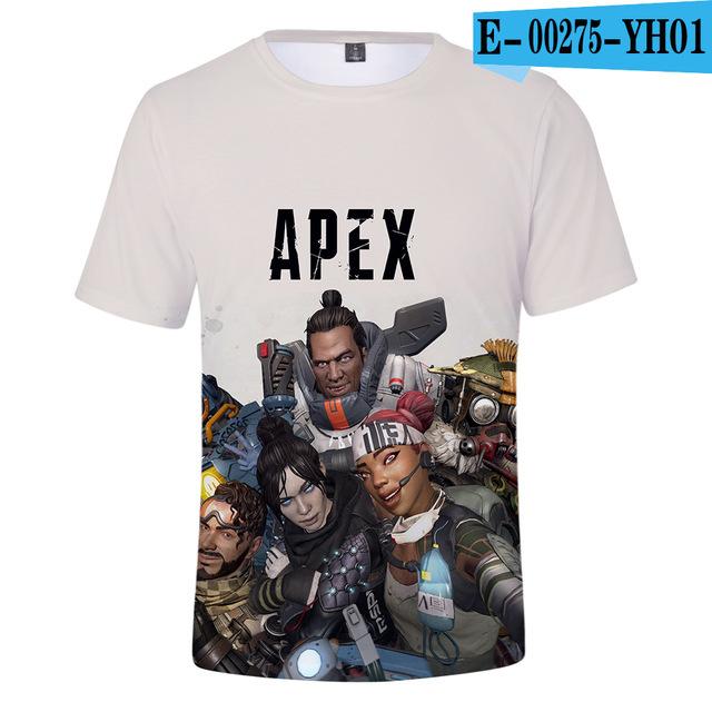 Kids T Shirt 3d Apex Legends Clothing Children Boys Girls Short Sleeve Tshirt Outerwear T -Shirt Children Clothe Tee 