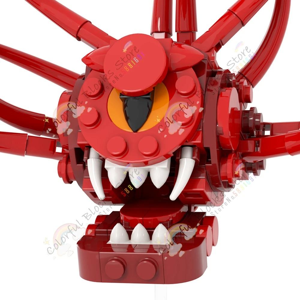 Game Series D&D MOC Building Blocks DIY Mimic Chest Beholder Displace Monster Dice Tower Model Assembly Bricks Toys For Children