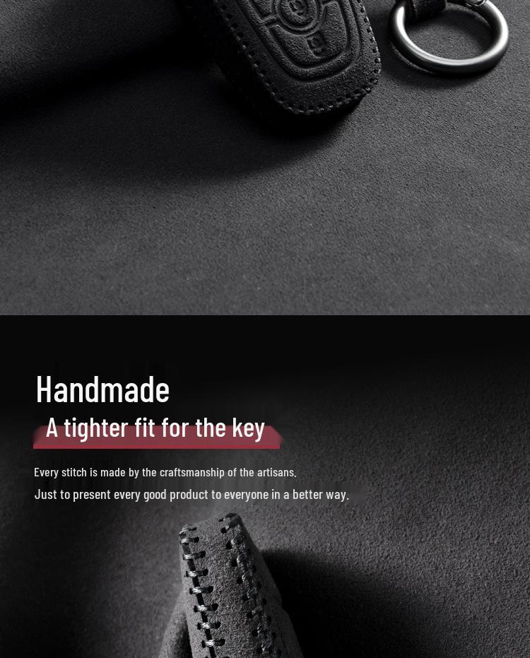 Suede Shell Buckle Case for Ford Mondeo, Edge, Explorer, Focus Keys